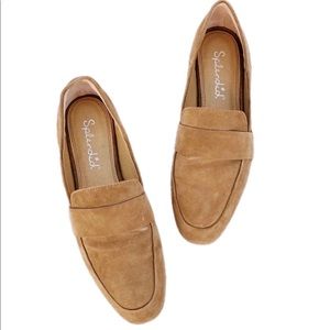 SPLENDID Oat Tan Suede Delta Slip On Penny Loafers